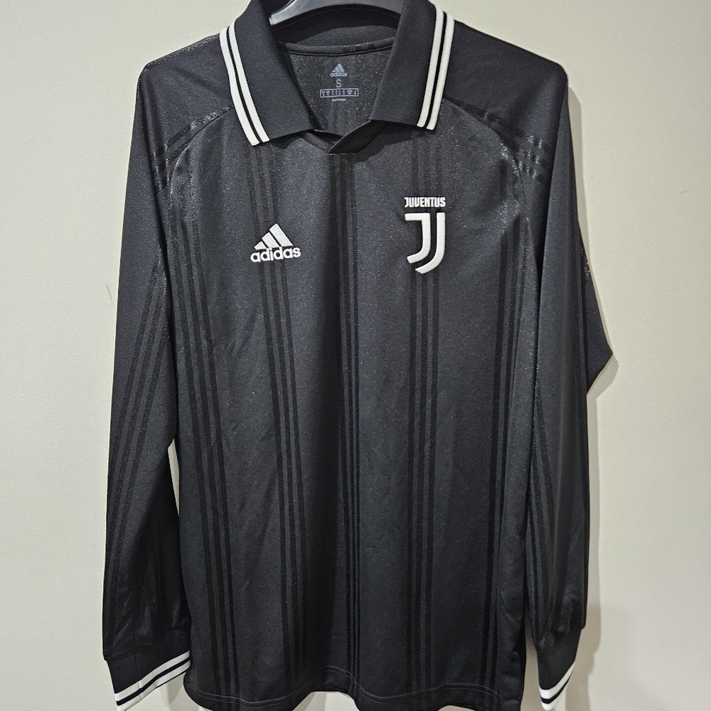 Adidas Mens Juventus Long Sleeve Collared Shirt - Size S - NWOT